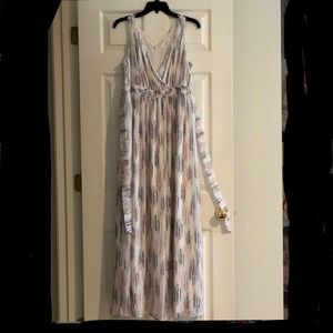 Motherhood Maternity Chiffon Maternity Maxi Dress